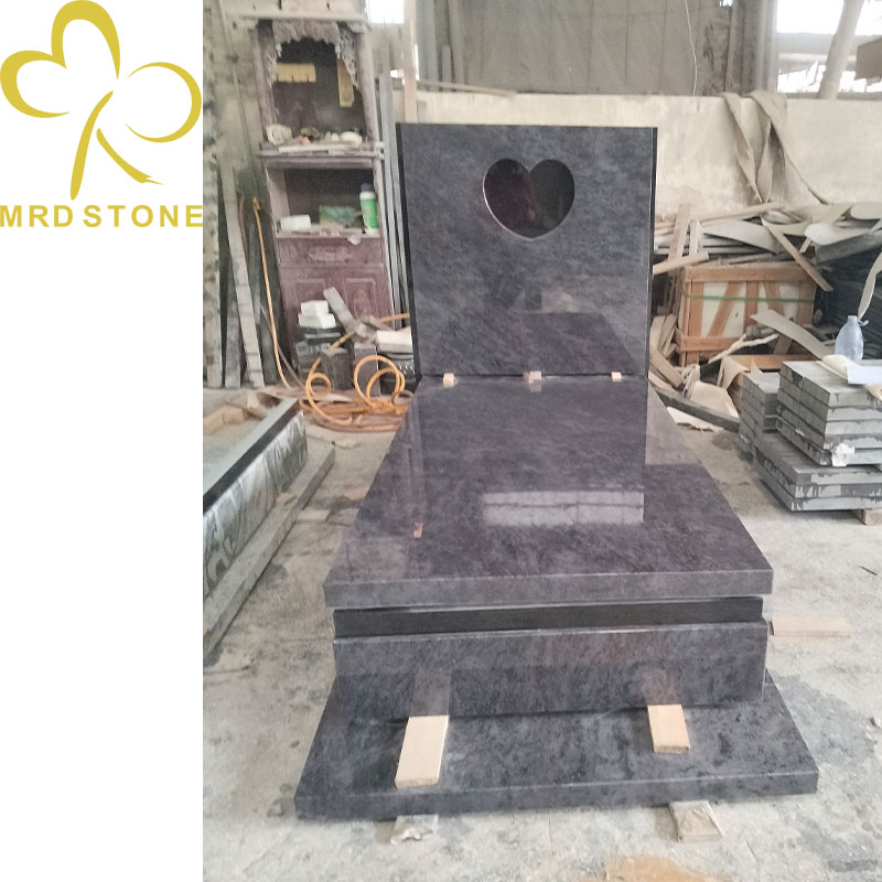 Orian Blue Granite Tombstone