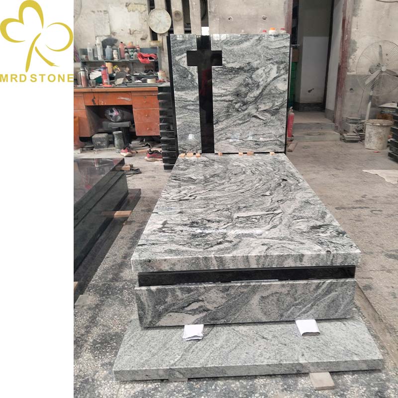 Natural India Viscount White Granite Tombstone