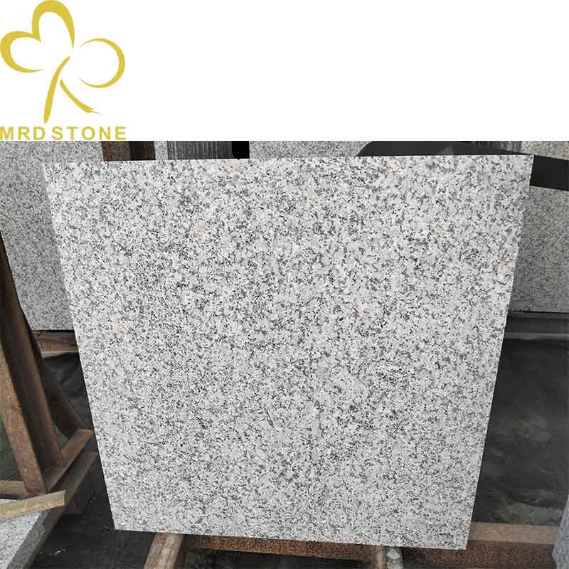 Flamed White Grey Granite Floor Tiles